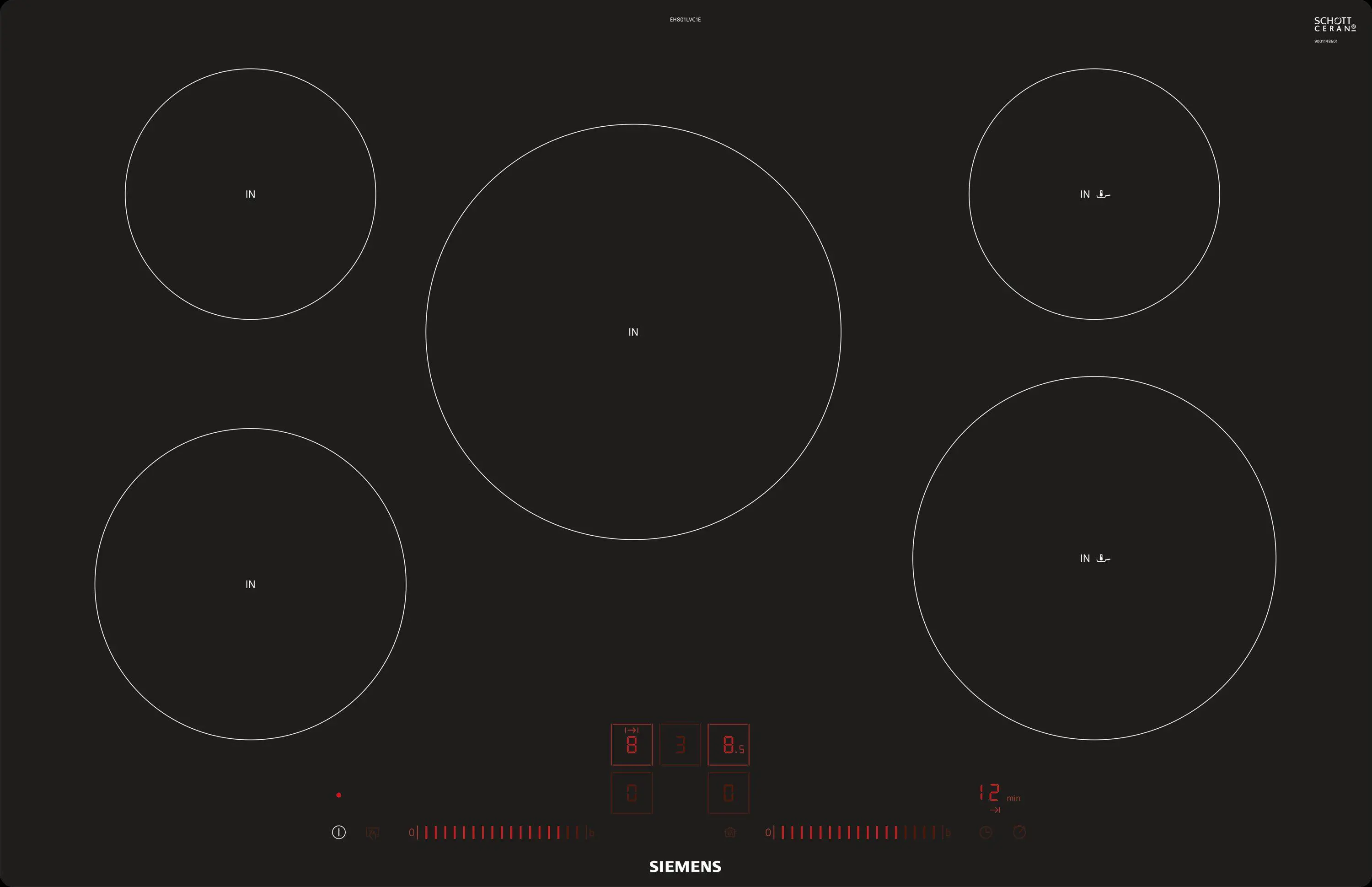 Płyta indukcyjna Siemens iQ100 EH801LVC1E 79,2cm