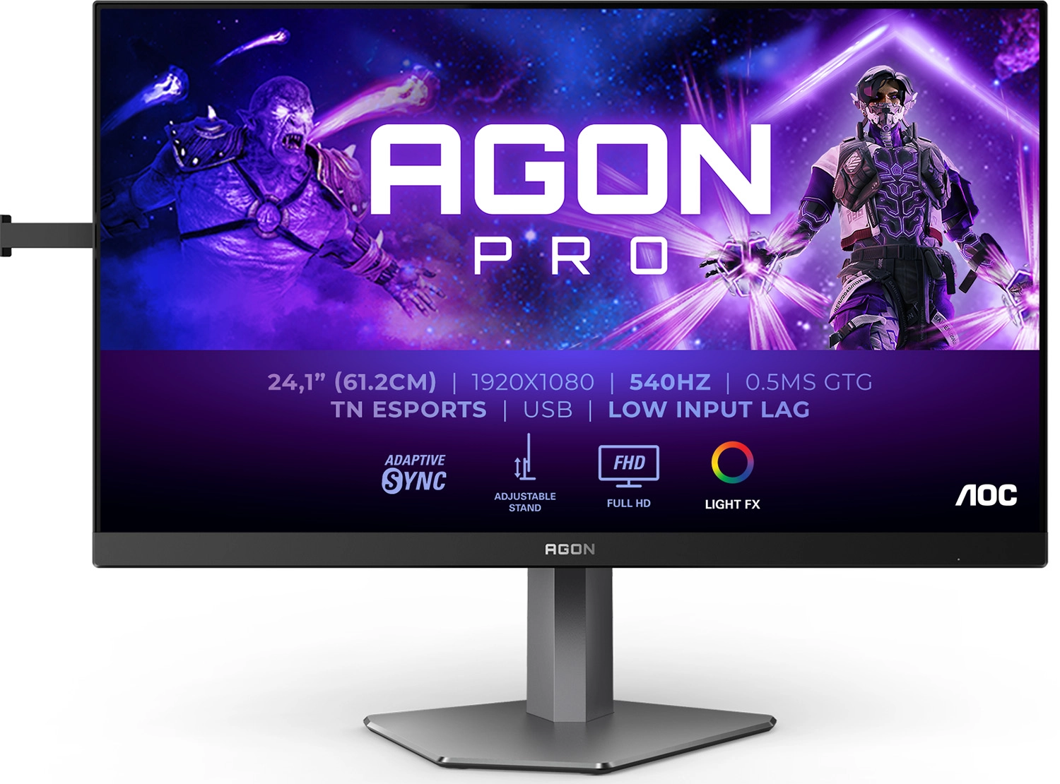 Monitor AOC AG246FK 24,1" Full HD TN 540Hz 0,5ms Gamingowy