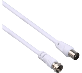 Kabel antenowy TechniSat 76-4833-03 IEC-F 3m Biały