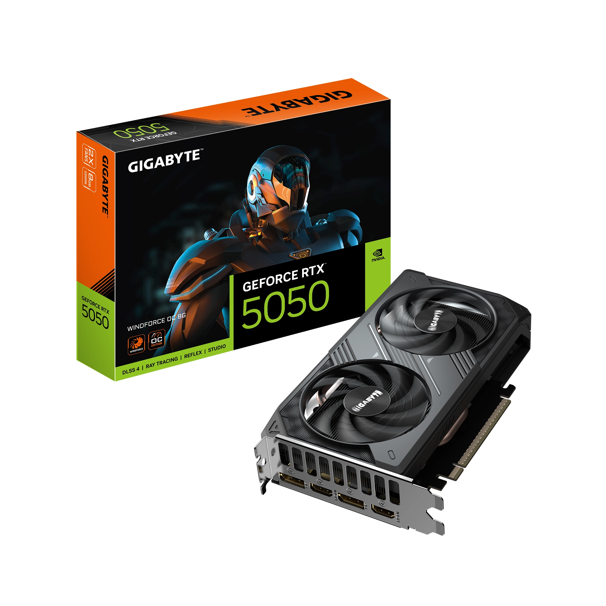 Karta graficzna Gigabyte GeForce RTX 5050 WINDFORCE OC 8GB GDDR6 128bit DLSS 4