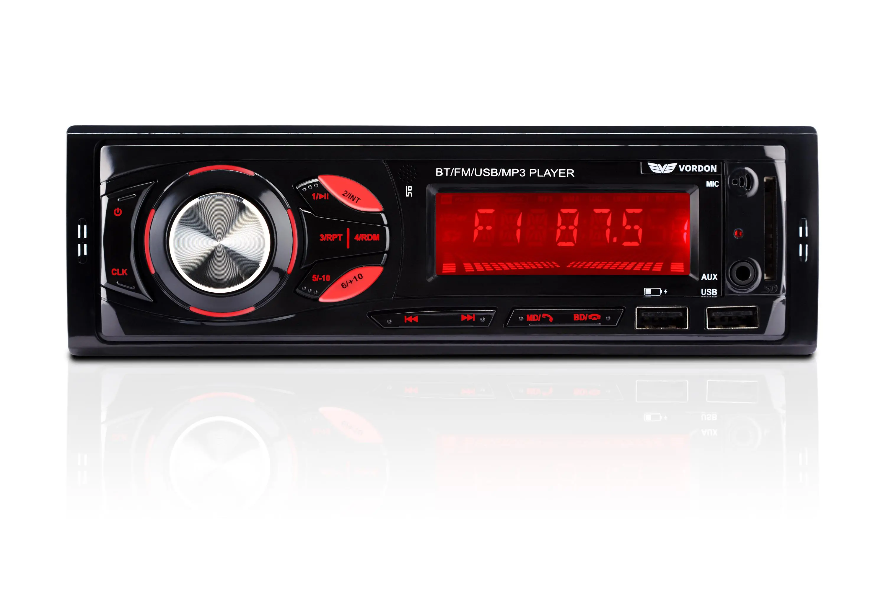 Radioodtwarzacz samochodowy Vordon HT-175BT z USB/SD 4x60W Bluetooth