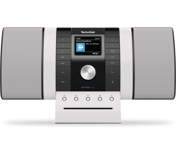 TechniSat MULTYRADIO 4.0 Radio FM DAB+ Internetowe Bluetooth Czarno-biały