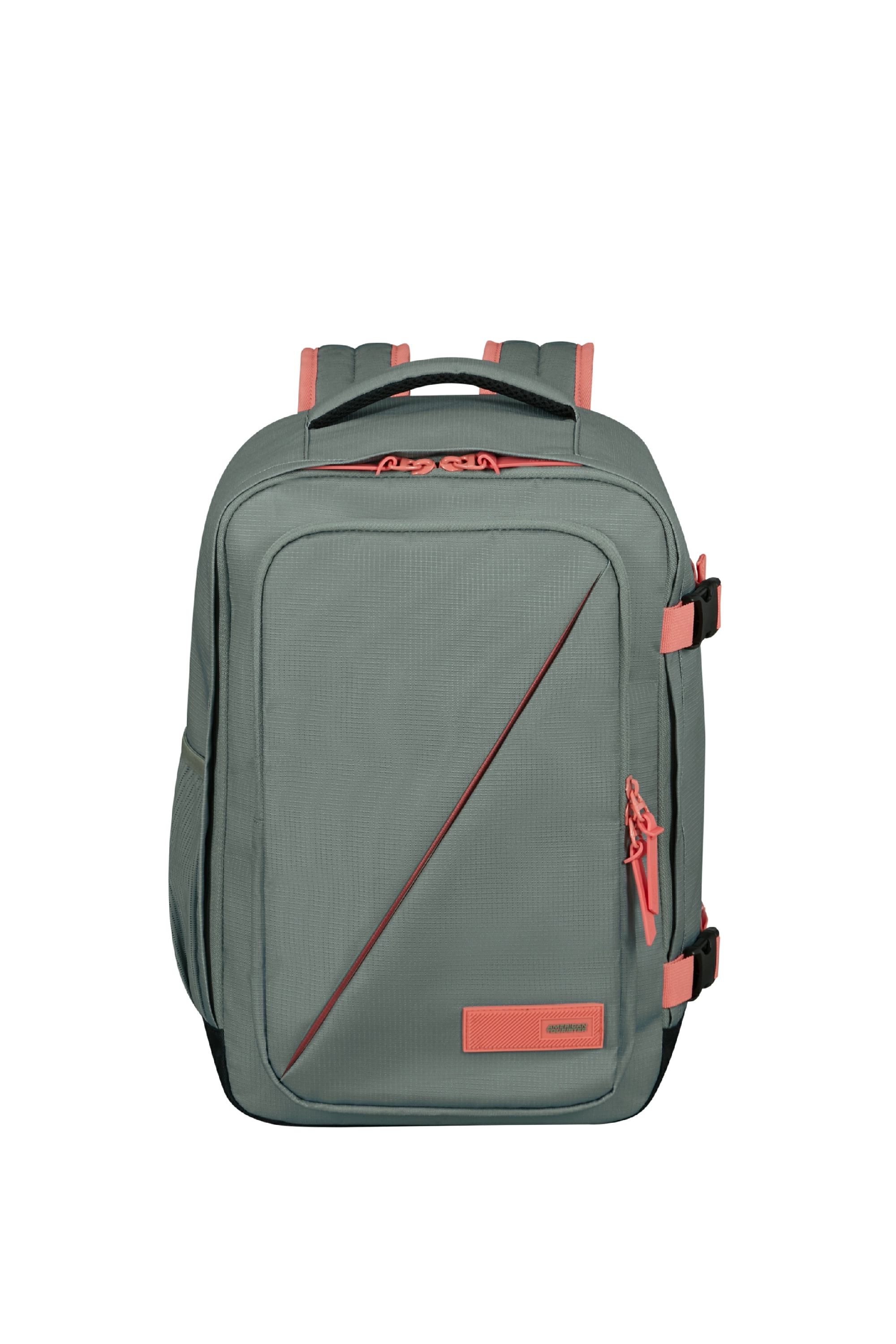 Plecak na laptopa American Tourister Take2Cabin S/M Szaro-pomarańczowy