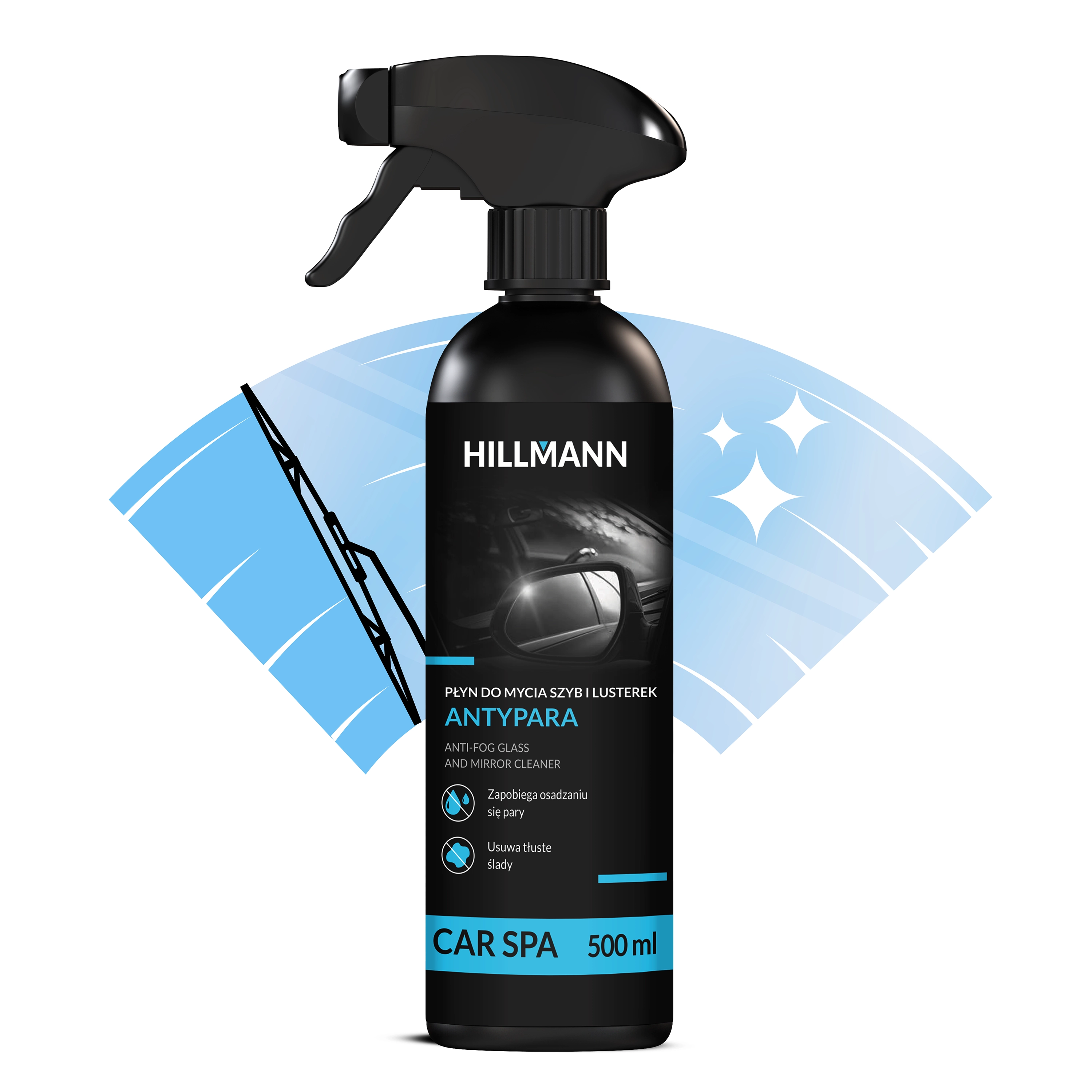 Płyn do czyszczenia HILLMANN HASAP500 do mycia szyb i lusterek Antypara 500 ml