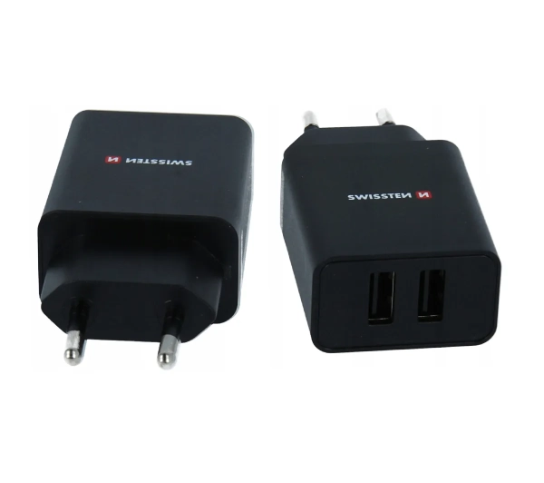 Swissten 22054000  2x USB-A 2,1A Czarny