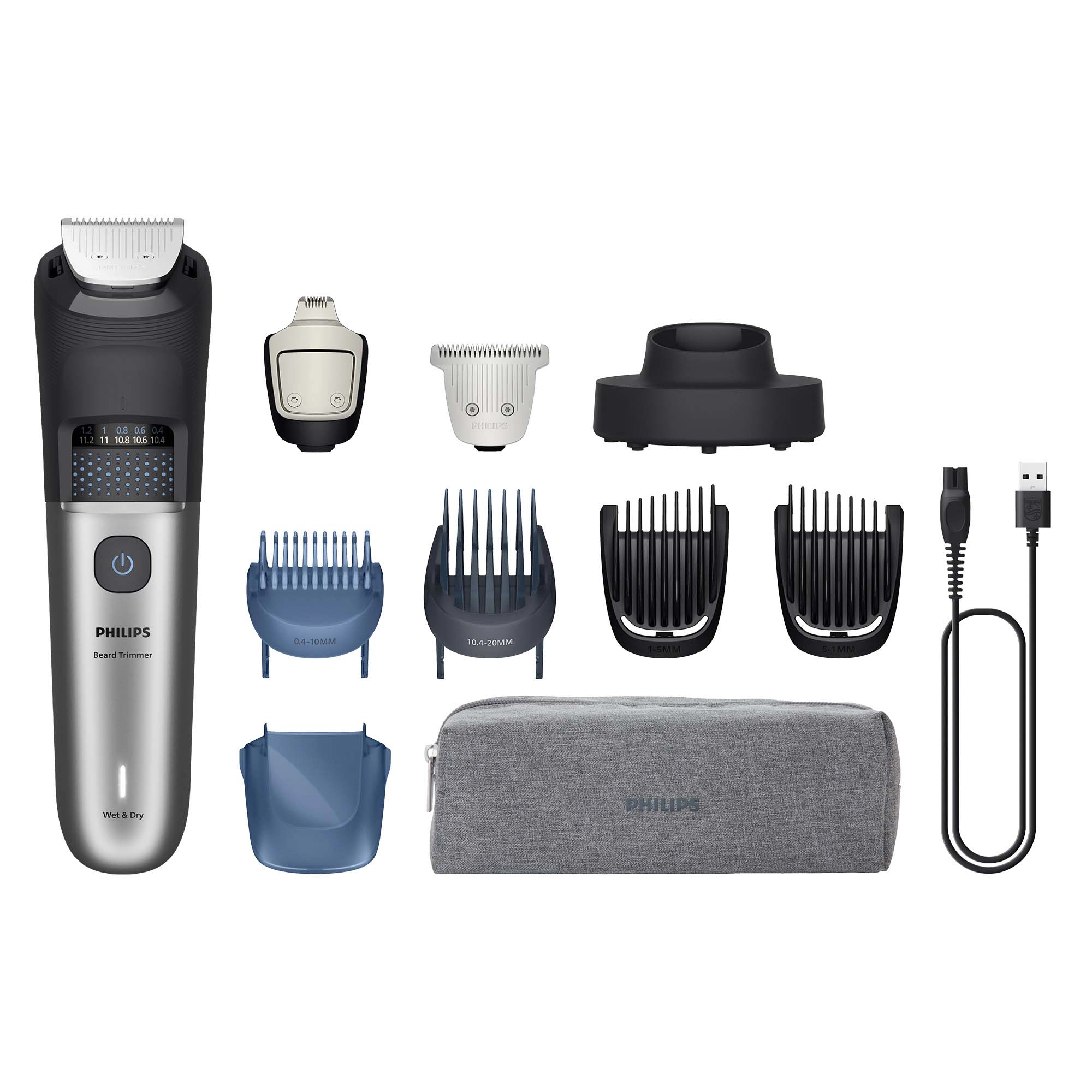 Trymer Philips Seria 7000 BT7670/15 7 nasadek 120min