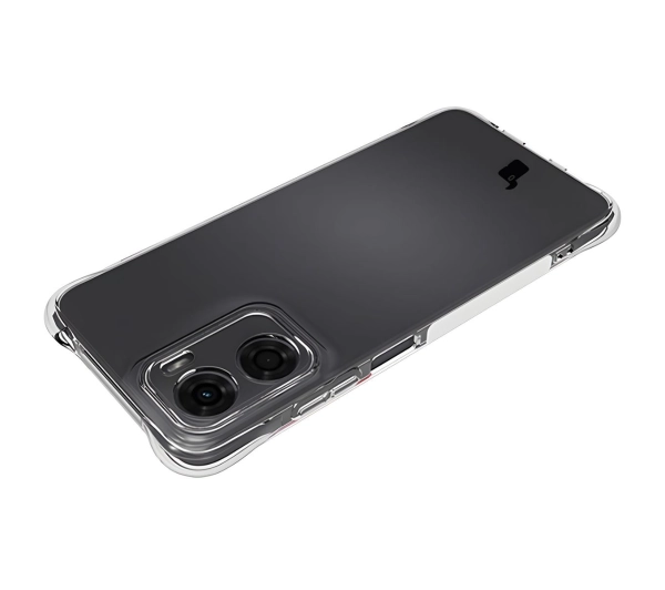 Bizon elastyczne etui Salpa + 2x szkło hartowane Clear Pack do Motorola Moto E15