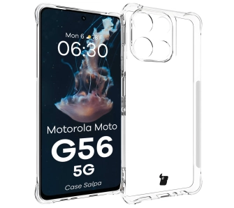 Etui Bizon Salpa do Motorola Moto G56 5G Przezroczysty