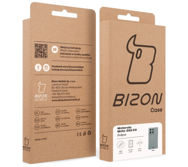 Bizon Salpa do Motorola Moto G56 5G Przezroczysty