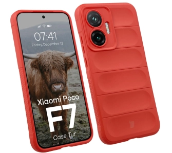 Etui Bizon Tur do Xiaomi Poco F7 Czerwony