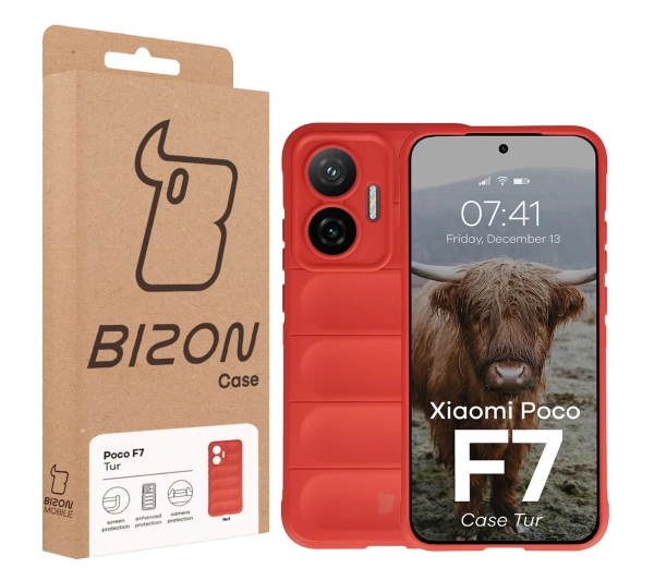 Bizon Tur do Xiaomi Poco F7 Czerwony
