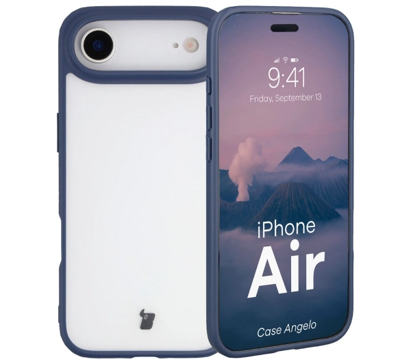 Bizon Angelo do Apple iPhone Air z niebieską ramką