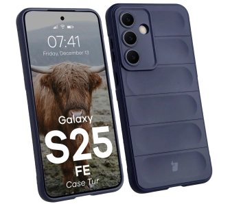 Etui Bizon Tur do Galaxy S25 FE Dark Blue Granatowy