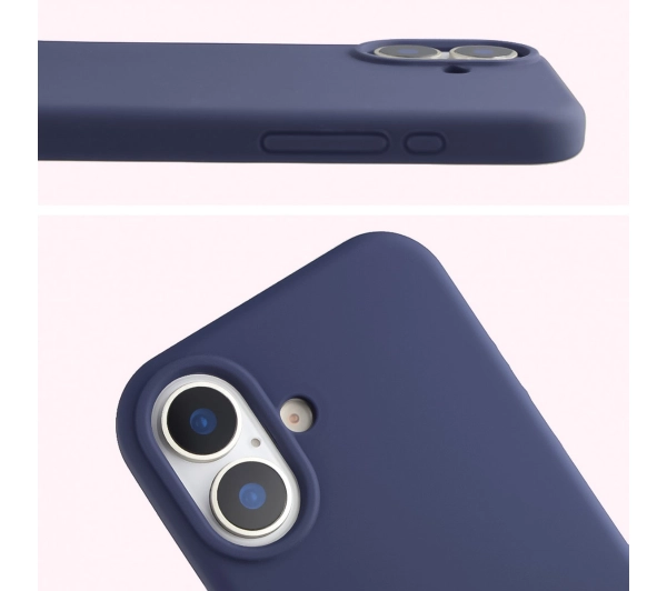 Bizon Silikonowe Soft do Apple iPhone 17 Granatowy