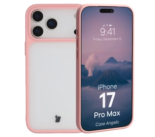 Bizon Angelo do Apple iPhone 17 Pro Max z różową ramką