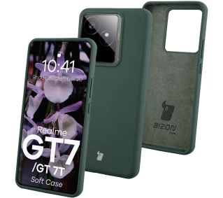 Bizon Soft do Realme GT 7 / Realme GT 7T Ciemnozielony
