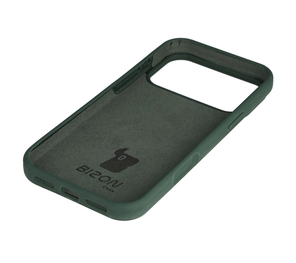 Bizon Silikonowe Soft do Apple iPhone 17 Pro Max Ciemnozielony