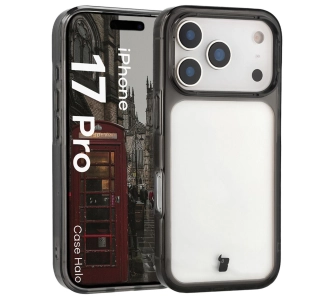 Etui Bizon Halo do Apple iPhone 17 Pro Czarny