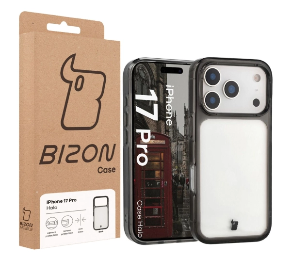 Bizon Halo do Apple iPhone 17 Pro Czarny