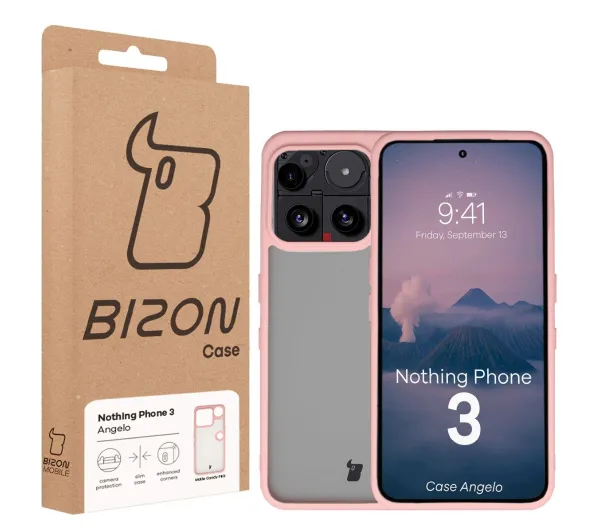 Bizon Angelo do Nothing Phone (3) z różową ramką