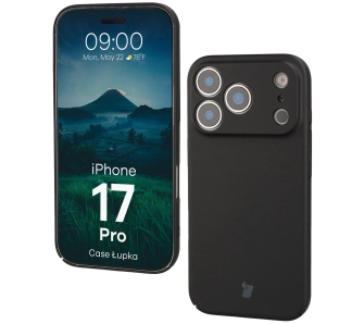 Etui Bizon Łupka do Apple iPhone 17 Pro Czarny