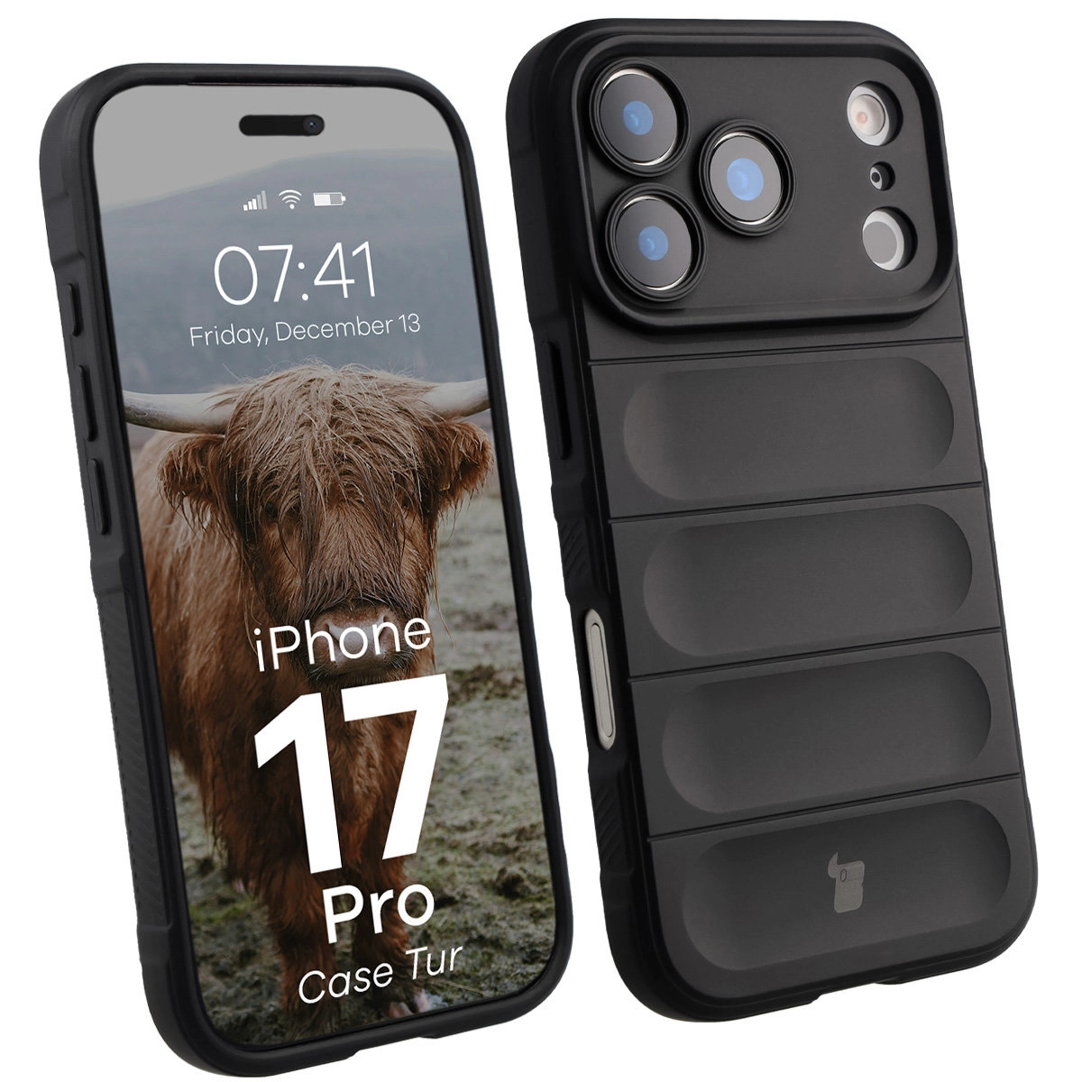 Etui Bizon Tur do Apple iPhone 17 Pro Czarny