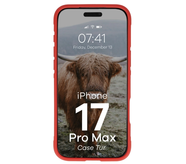 Bizon Tur do Apple iPhone 17 Pro Max Czerwony