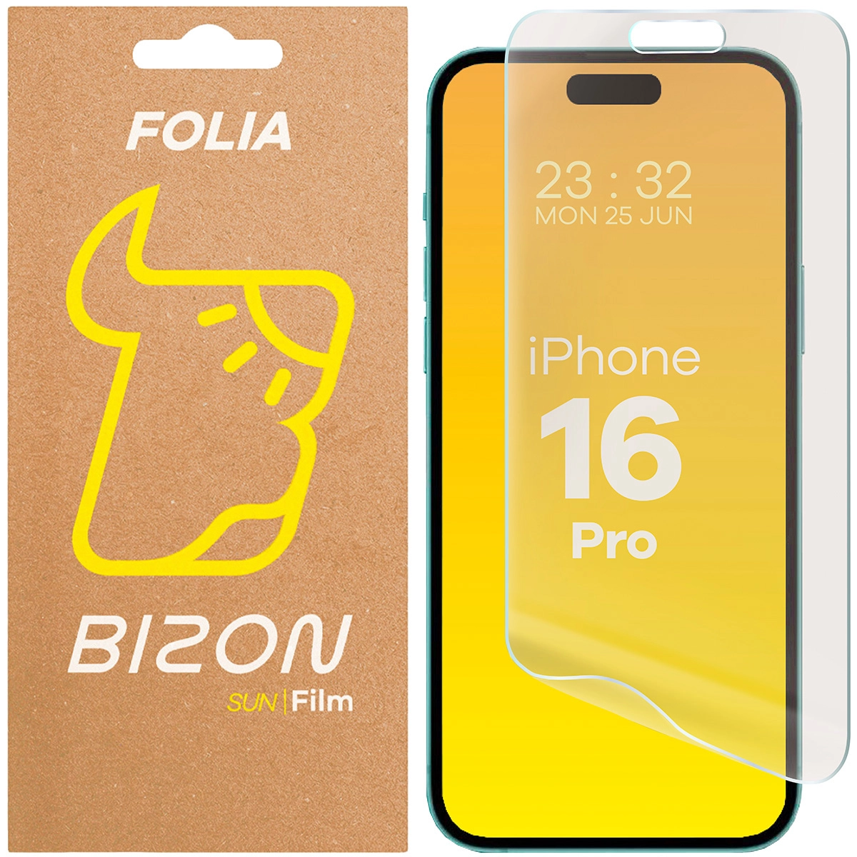 Folia ochronna Bizon matowa Film Sun do Apple iPhone 16 Pro