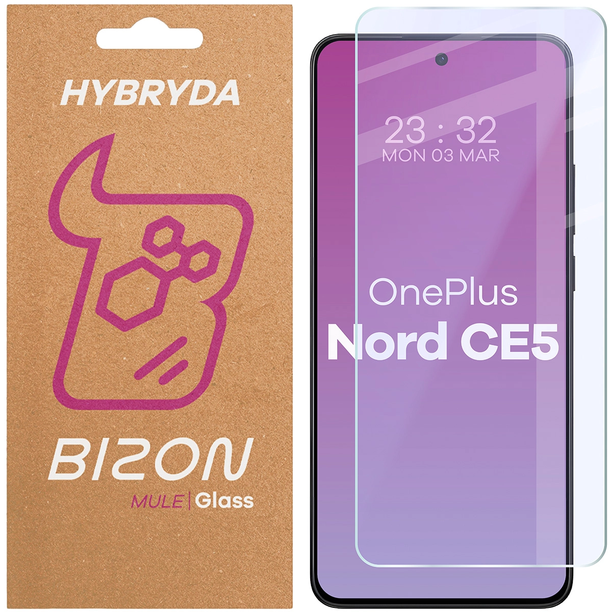 Szkło hybrydowe Bizon Elastyczne Mule do OnePlus Nord CE5 5G