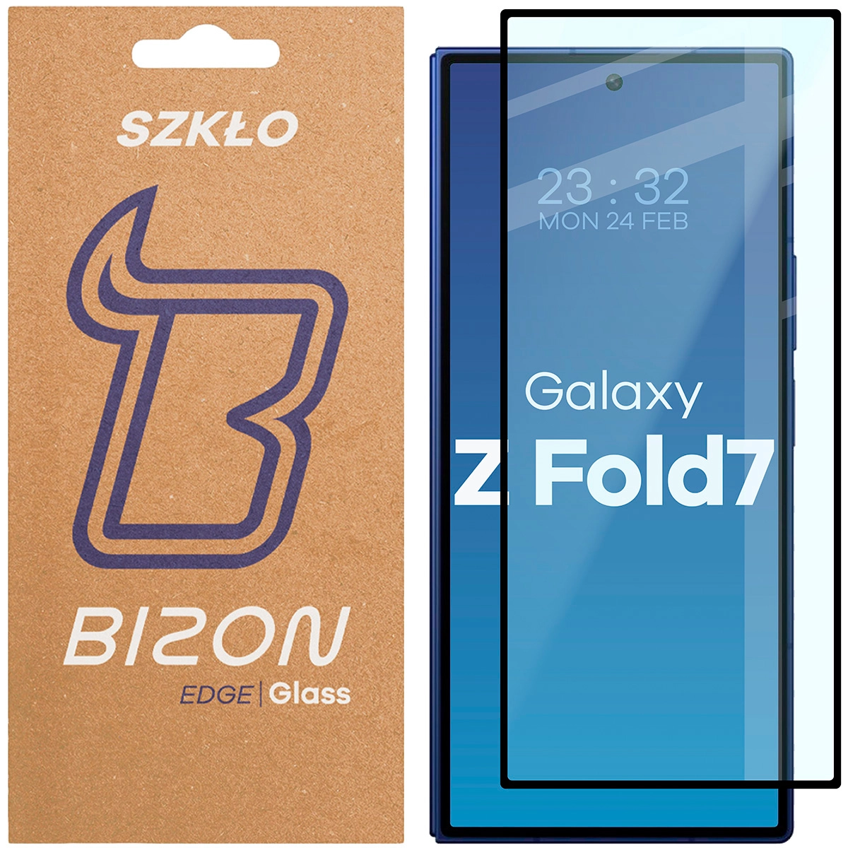 Szkło hartowane Bizon pełne Edge 2 do Samsung Galaxy Z Fold7