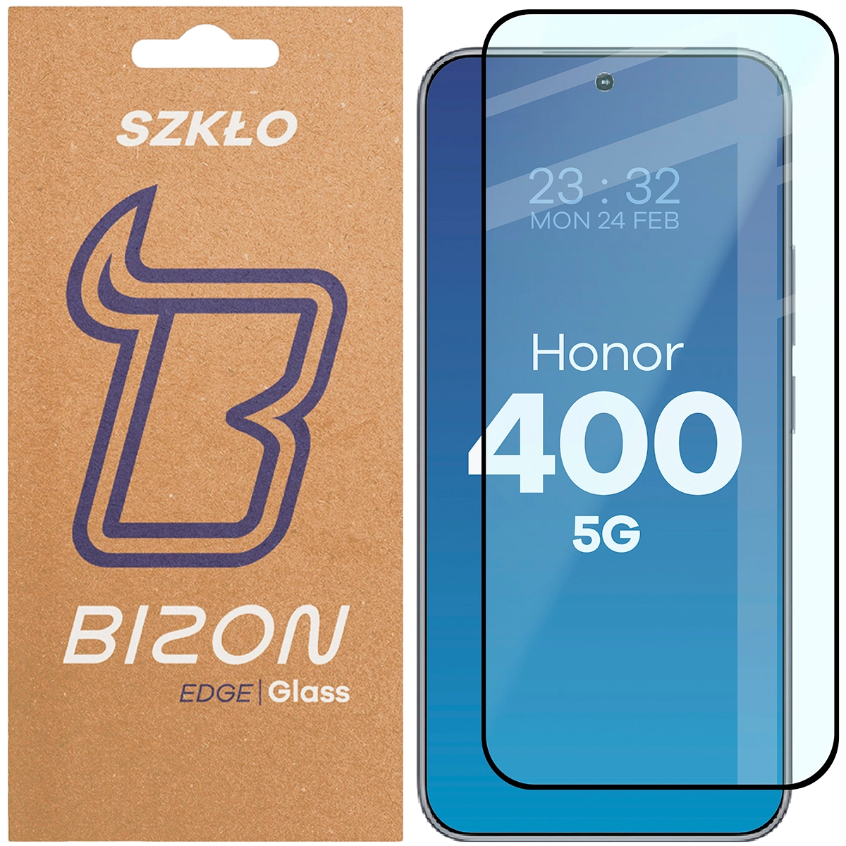 Szkło hartowane Bizon pełne Edge 2 do Honor 400 5G