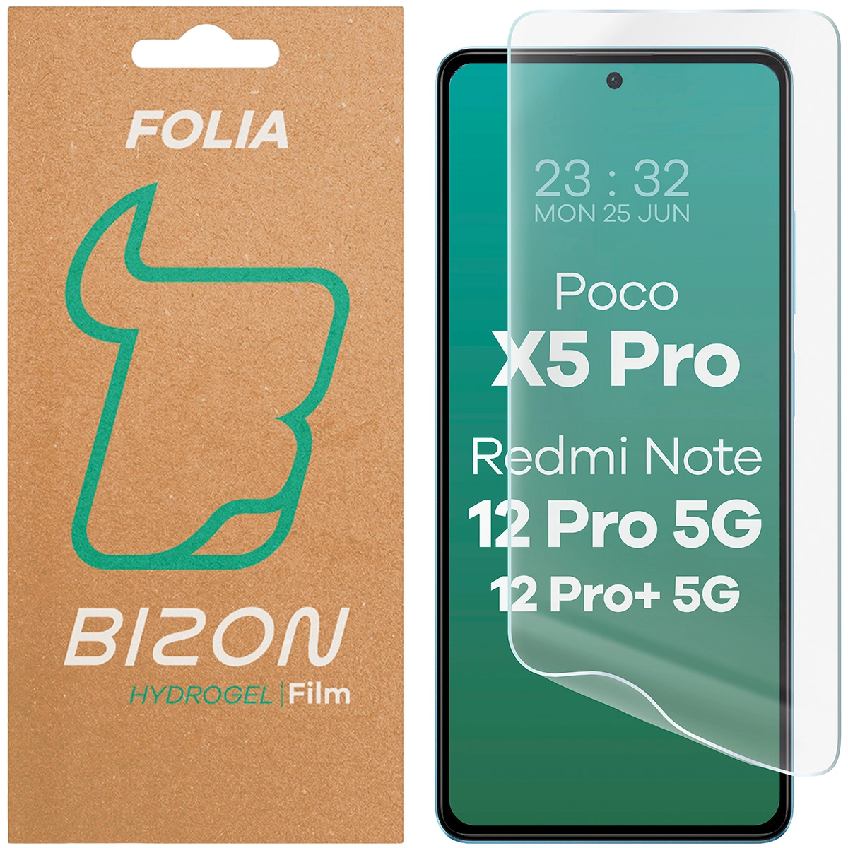 Folia hydrożelowa Bizon na ekran Hydrogel Front do Xiaomi POCO X5 Pro 1 sztuka