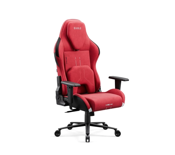 Diablo Chairs X.One Prime Normal Size Bloody Mary Gamingowy Do 140kg Tkanina Czerwony - Kup na Raty - RRSO 0%