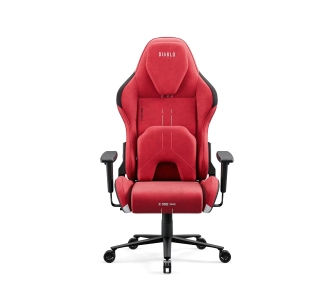Fotel Diablo Chairs X.One Prime Normal Size Bloody Mary Gamingowy Do 140kg Tkanina Czerwony