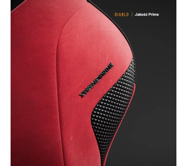 Diablo Chairs X.One Prime Normal Size Bloody Mary Gamingowy Do 140kg Tkanina Czerwony - Kup na Raty - RRSO 0%