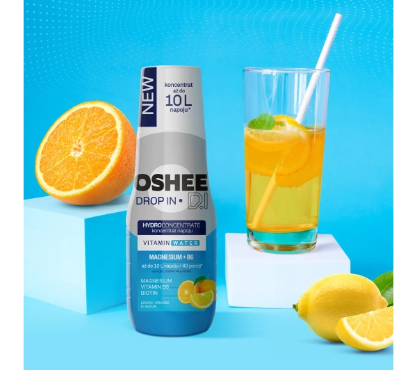 OSHEE Drop In Witaminy Magnez + B6 Cytryna i pomarańcza