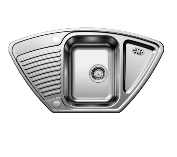 Zlewozmywaki kuchenne - Blanco TIPO 9 E 526338 Stalowy mat