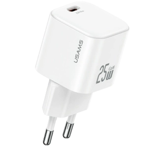 Ładowarka sieciowa USAMS JC Series CC289 25W GaN Mini USB-C Biały