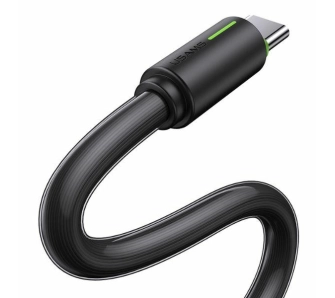 Kabel USAMS 3A YU Series USB-C do USB-A 1m Czarny
