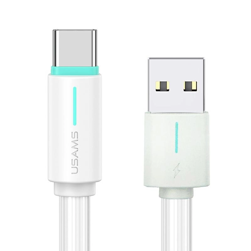 Kabel USAMS 3A YU Series USB-C do USB-A 1m Biały