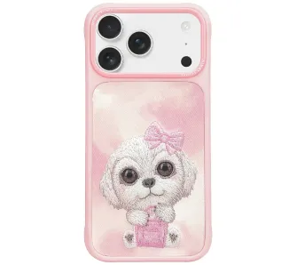 Etui Nimmy Big Eyed Pet 2.0 Dog do iPhone 17 Pro Max Różowy