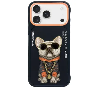 Etui Nimmy Glasses Cool Dog do iPhone 17 Czarny