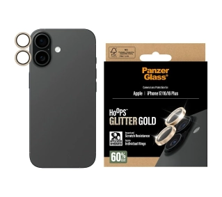 PanzerGlass Hoops Glitter do iPhone 17 / 16 / 16 Plus Złoty