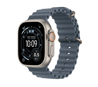 Apple Watch Ultra 3 GPS + Cellular koperta z natural tytanu Szary 49mm Pasek Ocean Granatowy - ⚡ BESTSELLERY ⚡ - Kup na Raty - RRSO 0%