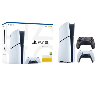 Konsola Sony PlayStation 5 Slim E Chassis (PS5) 1TB z napędem + Dodatkowy Pad  Szary kamuflaż