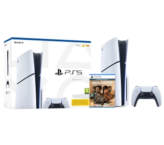 Konsola Sony PlayStation 5 Slim E Chassis (PS5) 1TB z napędem + Uncharted: Kolekcja Dziedzictwo Złodziei