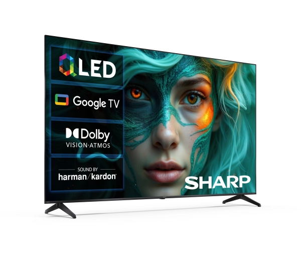 Sharp 85HP5765E 85" QLED 4K Google TV Dolby Vision Dolby Atmos HDMI 2.1 DVB-T2 - Kup na Raty - RRSO 0%