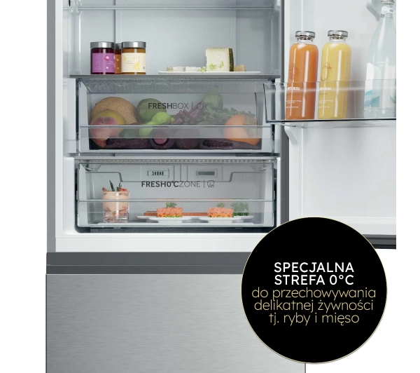 Haier HTR3620ENMG No Frost 205cm Zdalne sterowanie Inox - Kup na Raty - RRSO 0%