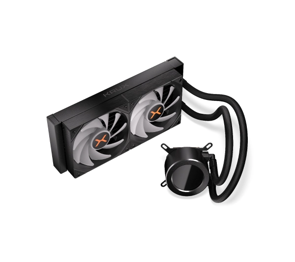 Krux HydroGlance 240 ARGB LCD Czarny - Kup na Raty - RRSO 0%