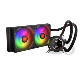 Chłodzenie Krux HydroGlance 240 ARGB LCD Czarny